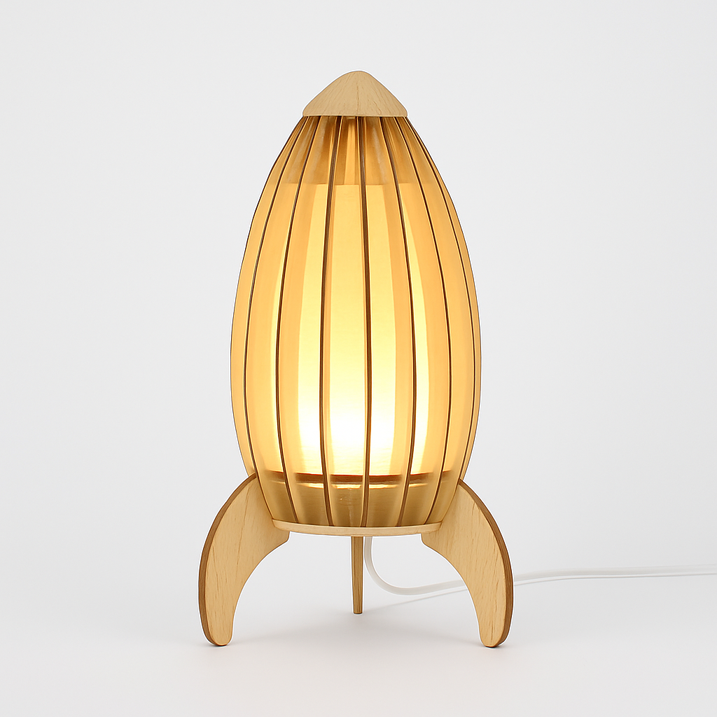 Space Rocket Bedside Lamp