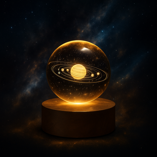 Crystal Ball Solar System Light | 3D Planet Lamp