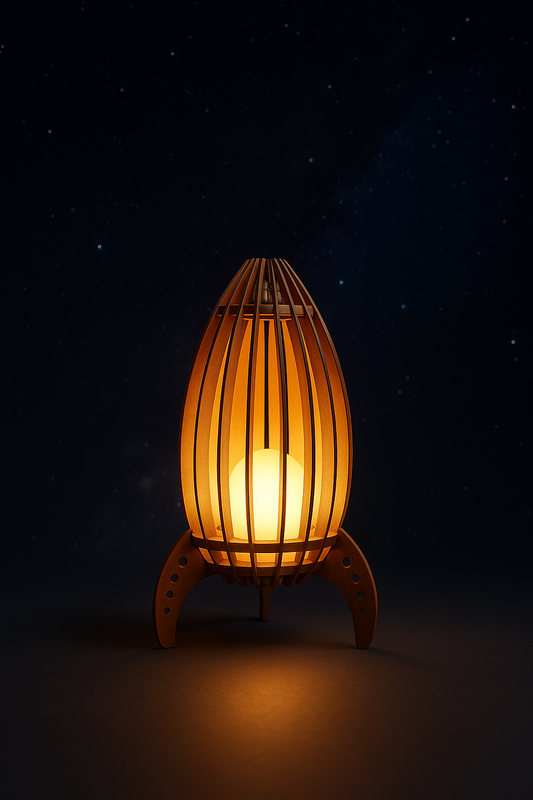 Space Rocket Bedside Lamp